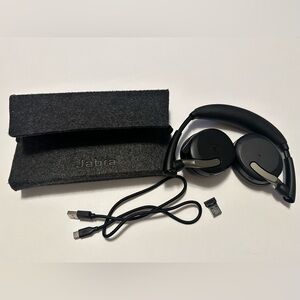 Jabra Evolve2 65 Flex MS Wireless Bluetooth Noise-Cancelling Headset W/ Link380a